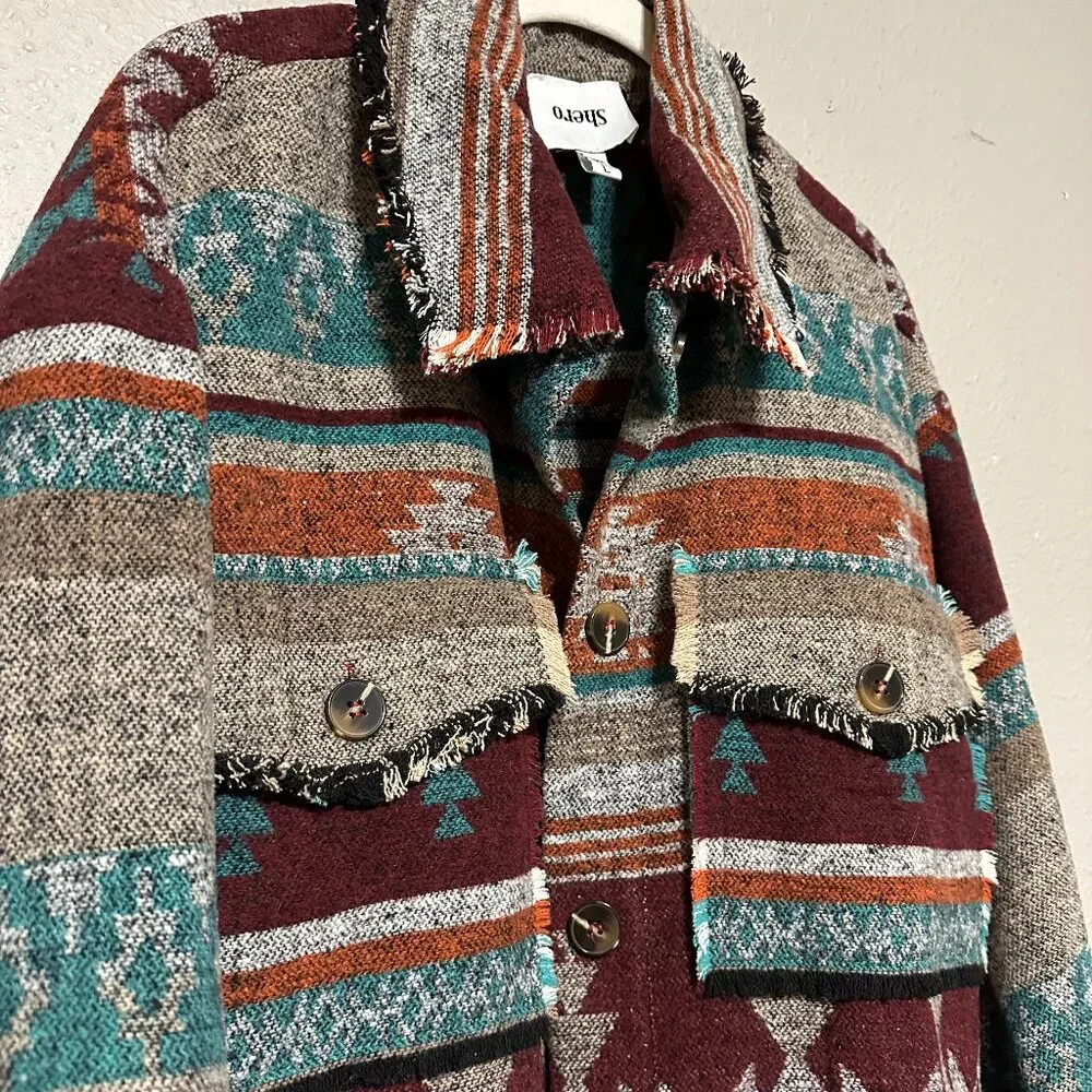 Shero Aztec Button Up Jacket - Picture 5 of 7